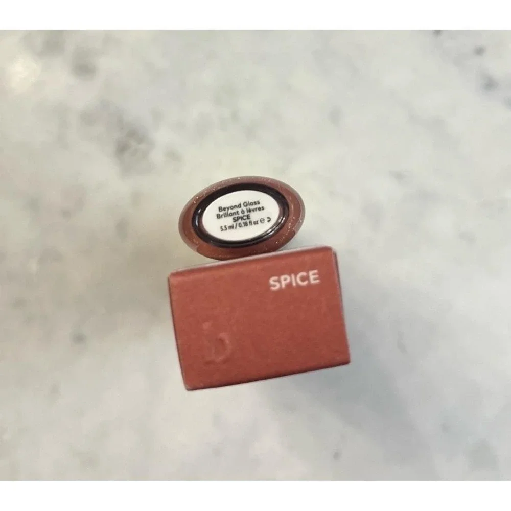 New Beautycounter Beyond Lip‎ Gloss SPICE Full Size Makeup Lips Boxed